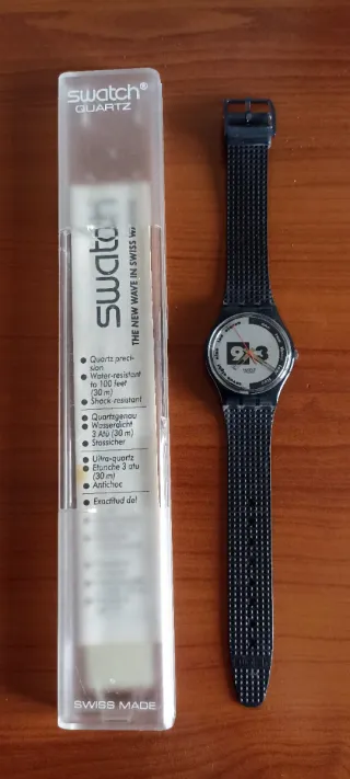Orologio Swatch Quartz Nero e Bianco