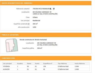 Chalet en venta en Vall d´Uixó (la)