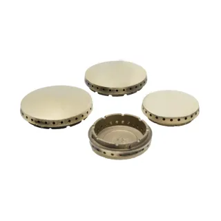 Set 4 spartifiamma in ottone forato x cucine a gas