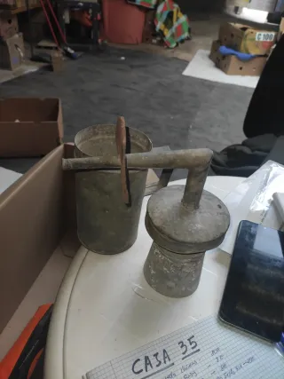 Lámpara de carburo antigua siglo XIX C35