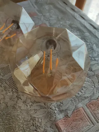 Lámpara Decorativa Cristal Diseño Diamante