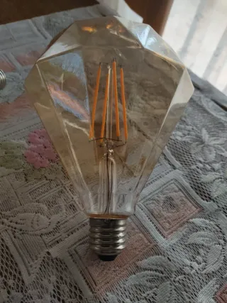 Lámpara Decorativa Cristal Diseño Diamante