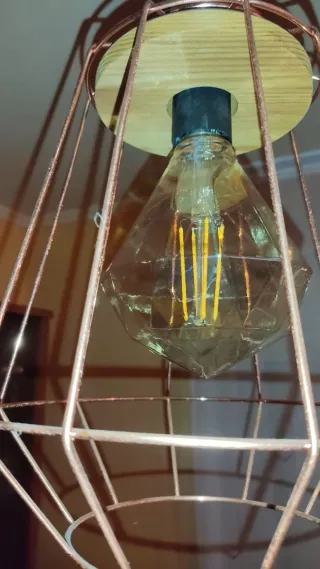 Lámpara Decorativa Cristal Diseño Diamante