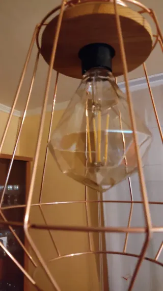 Lámpara Decorativa Cristal Diseño Diamante