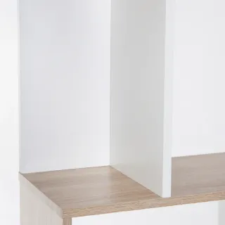 Estantería S 5 Niveles Madera Blanca