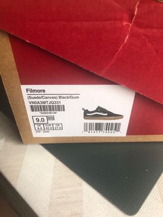 Vans Talla 42 Negro/Marrón