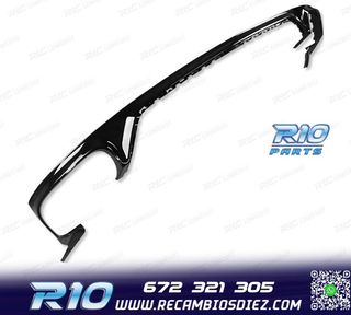 DIFUSOR AUDI Q8 18-23 LOOK SQ8 NEGRO + COLAS ESCAPE CROMO