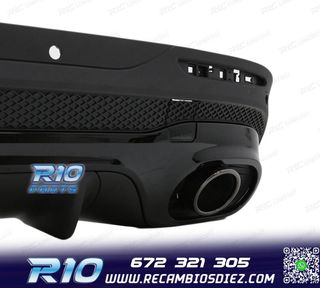 DIFUSOR MERCEDES X247 20- LOOK GLB35 + COLAS ESCAPE NEGRO