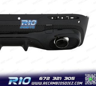 DIFUSOR MERCEDES X247 20- LOOK GLB35 + COLAS ESCAPE NEGRO