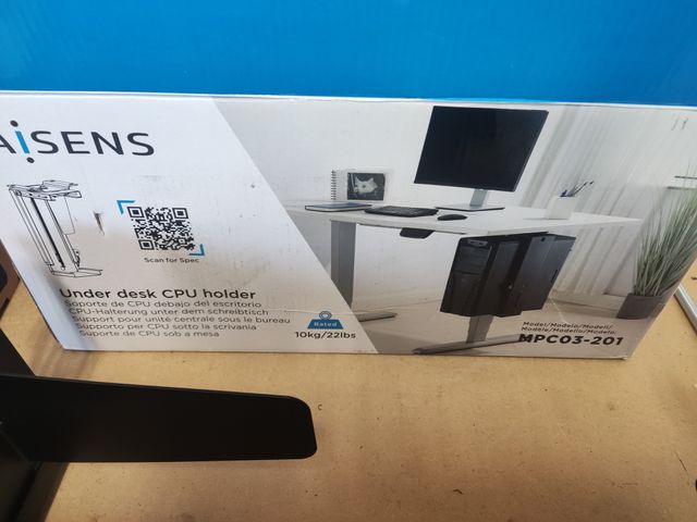 AISENS Soporte Giratorio,Altura Personalizable CPU