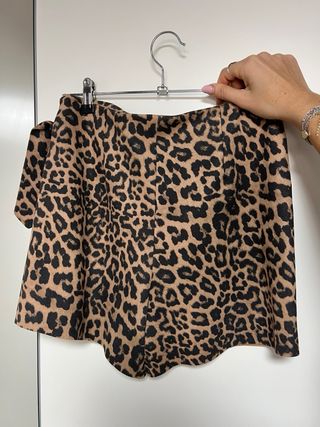 Falda estampado leopardo