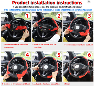 Funda Volante Coche Cuero y Fibra