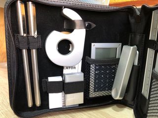 Set Escritorio Funda Chapa Plata