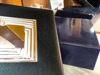 Set Escritorio Funda Chapa Plata