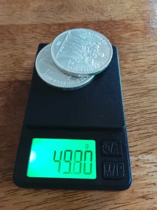 2 Monedas plata 10 Francos Plata Hércules