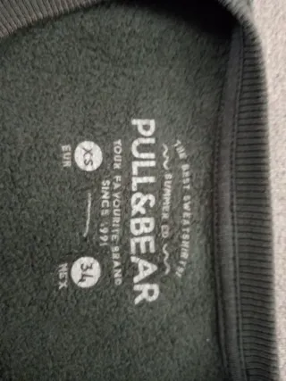 Sudadera Pull&Bear verde XS