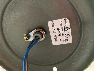 Lampada applique verde e bianco