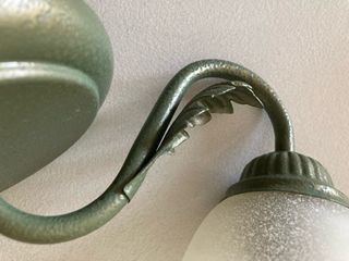 Lampada applique verde e bianco