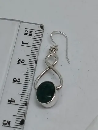 Pendientes Plata 925 y Esmeralda