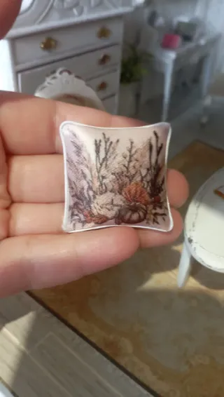 Cuscino Dollhouse 1:12 Autunno Handmade