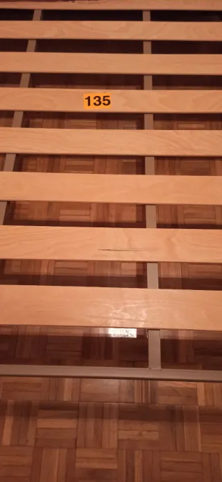 Somier 135cm Metal y Madera