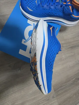 Zapatillas Hoka Trail Running Azul Naranja