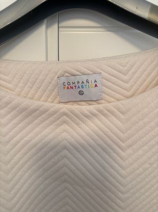 Vestido Compañía Fantástica Blanco Roto Talla XL