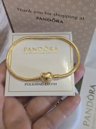 Pulsera Pandora Dorada con Circonitas