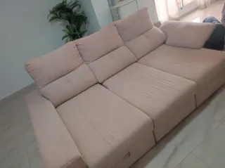 Sofá modular rosa