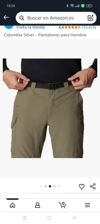 Pantalón Columbia Verde Talla 32W/30L,nuevo