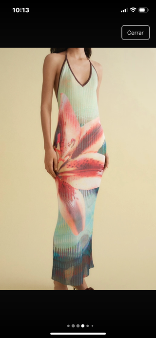 Vestido Mango x Siedres floral maxi