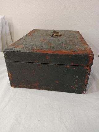 Caja antigua inglesa de escritura o joyero Sig XIX