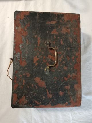 Caja antigua inglesa de escritura o joyero Sig XIX