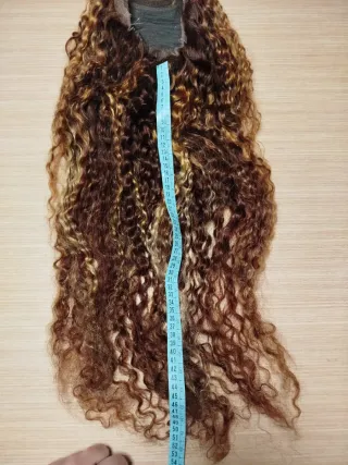 Peluca pelo natural rizado