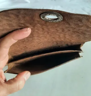 Cartera/monedero cuero antiguo