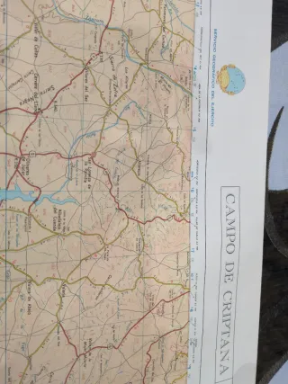 Mapa militar Campo de Criptana año 1968