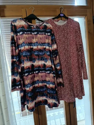 Vestidos XL Multicolor y Rojo