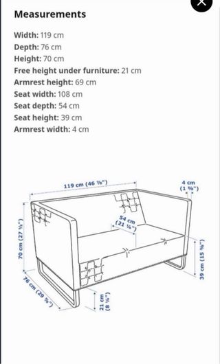 Sofá IKEA KNOPPARP Marrón