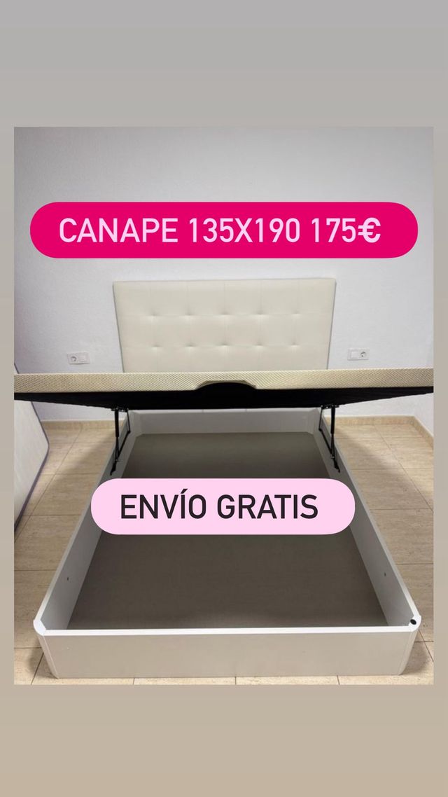 CANAPÉ DE 135x190 NUEVO A ESTRENAR