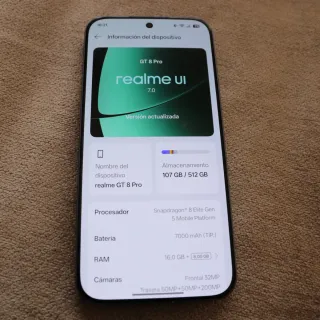 Realme GT 8 Pro 512GB Azul