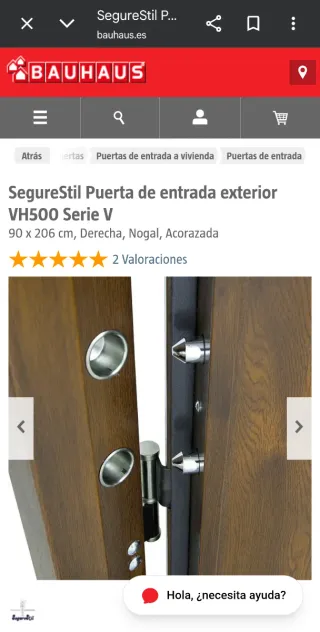 Puerta acorazada SegureStil VH500