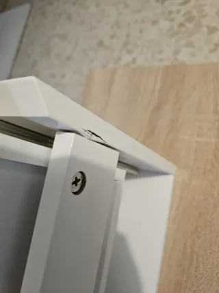 Cajón recibidor blanco suspendido