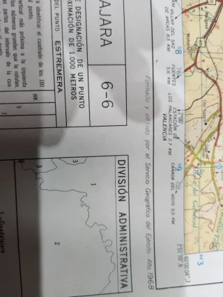 Mapa Militar España Cuenca-Guadalajara 1968