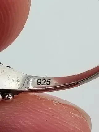 Anillo Plata 925 Piedra Luna Marquise