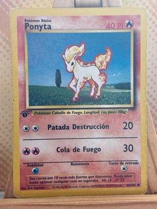 Ponyta 60 Base Set Primera Edición ES