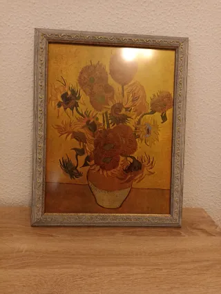 Cuadro abstracto madera acrílico