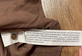 Camisa marrón chocolate botones