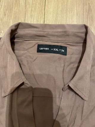 Camisa marrón chocolate botones