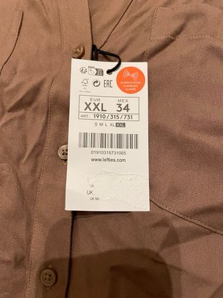 Camisa marrón chocolate botones