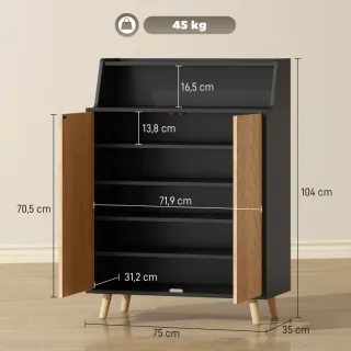 Zapatero Entrada 75x35x104 cm